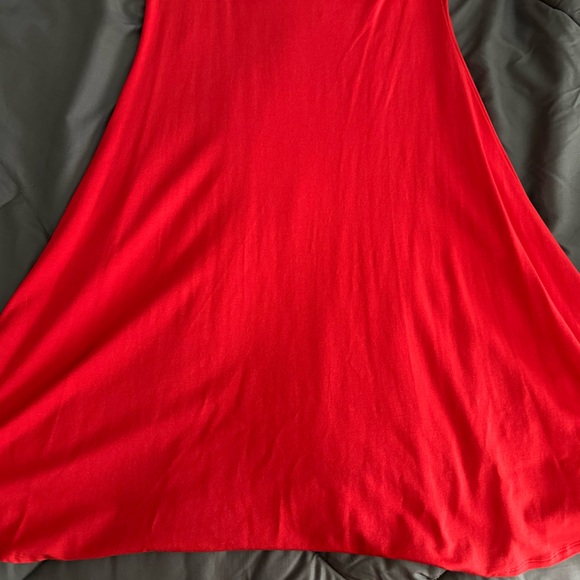 Y2K Express Prima Cotton Red Midi Dress - Picture 2 of 11